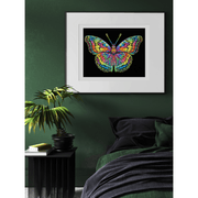 NEON BUTTERFLY (17.1" x 21.1" - 43,5cm x 53,7cm)