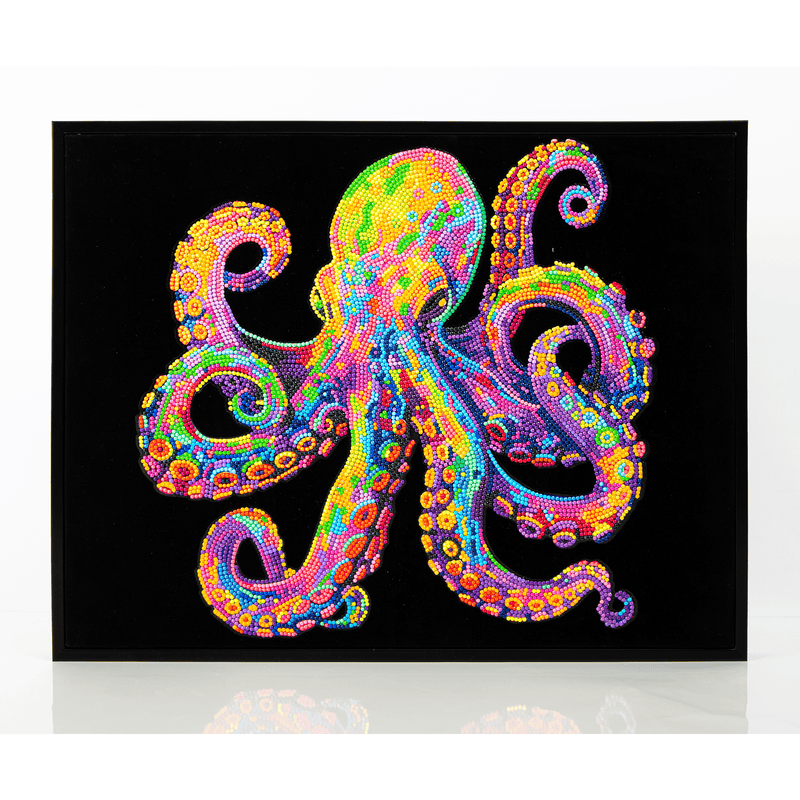 NEON OCTOPUS (17.1" x 21.1" - 43,5cm x 53,7cm)