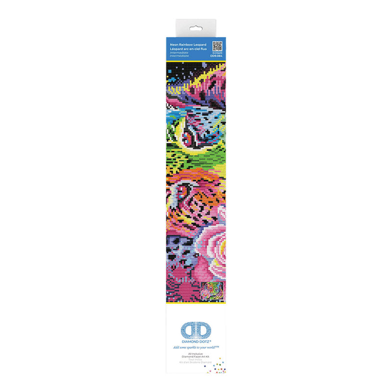 NEON RAINBOW LEOPARD (13.7" x 17.6" - 35cm x 45cm)