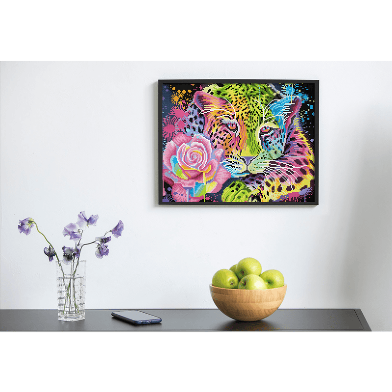 NEON RAINBOW LEOPARD (13.7" x 17.6" - 35cm x 45cm)