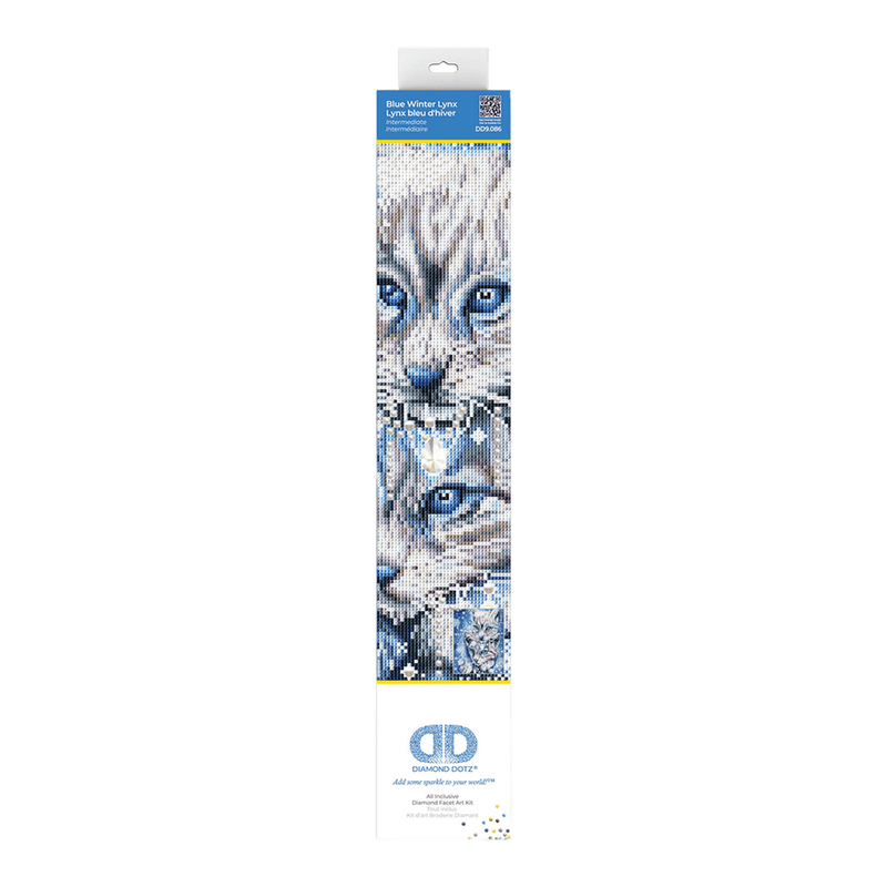 BLUE WINTER LYNX (17.6 x 13.7 - 45cm x 35cm)