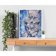 BLUE WINTER LYNX (17.6 x 13.7 - 45cm x 35cm)