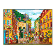 CHRISTINE GENEST - THE 1001 FLOWERS ALLEY (28" x 20" - 71cm x 51cm)