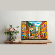 CHRISTINE GENEST - THE 1001 FLOWERS ALLEY (28" x 20" - 71cm x 51cm)
