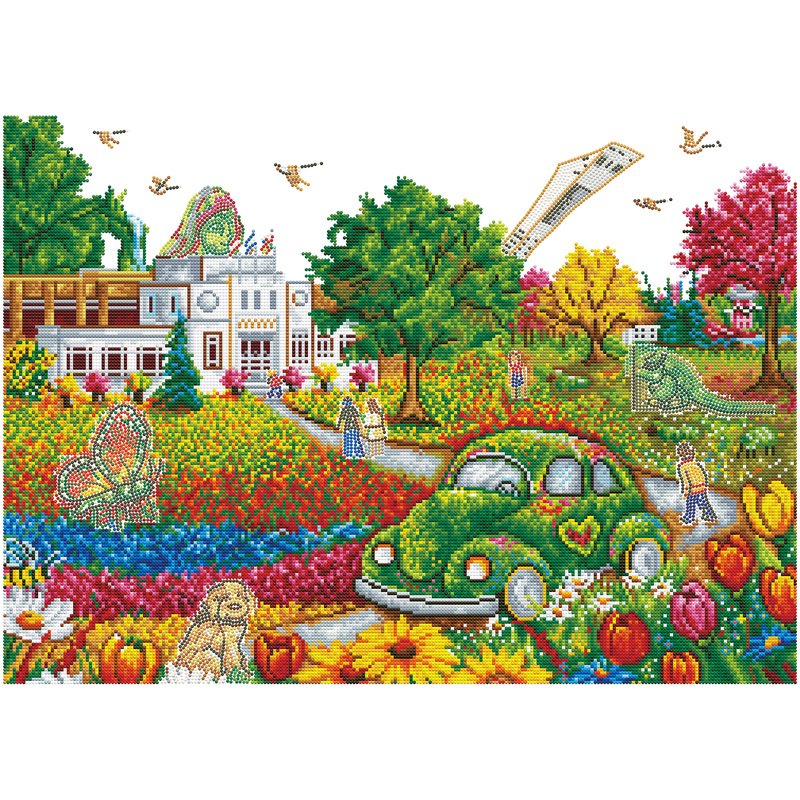 CHRISTINE GENEST - THE BOTANICAL GARDEN (28" x 20" - 71cm x 51cm)