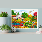 CHRISTINE GENEST - THE BOTANICAL GARDEN (28" x 20" - 71cm x 51cm)
