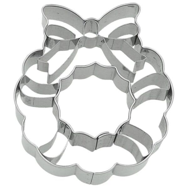 BIRKMANN - Cookie Cutter - Christmas Wreath Cookie Cutter with Internal Detailing