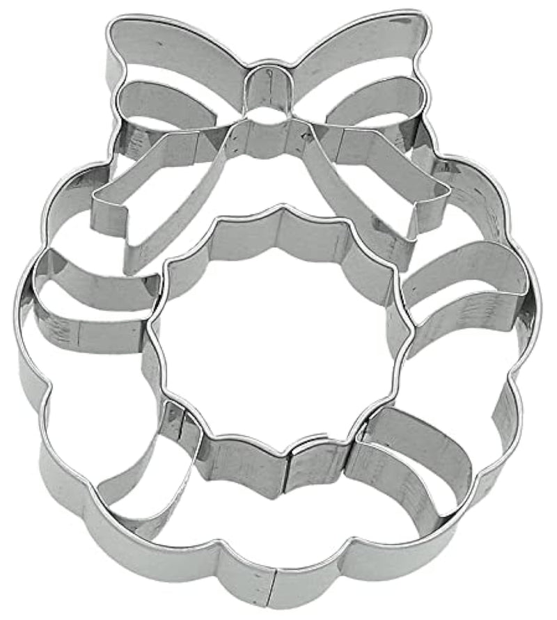 BIRKMANN - Cookie Cutter - Christmas Wreath Cookie Cutter with Internal Detailing