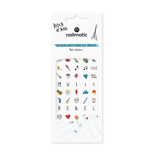 Nailmatic - Nails Stickers - 55 Nail Stickers Rock For Adults