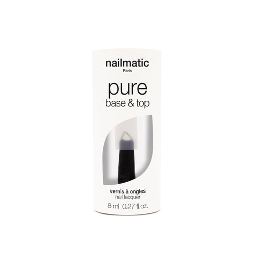 Nailmatic - PURE Color Plant Based Nail Polish - Base & Top - 2 En 1 Biosourcé / 2 - In - 1 Bio - Based