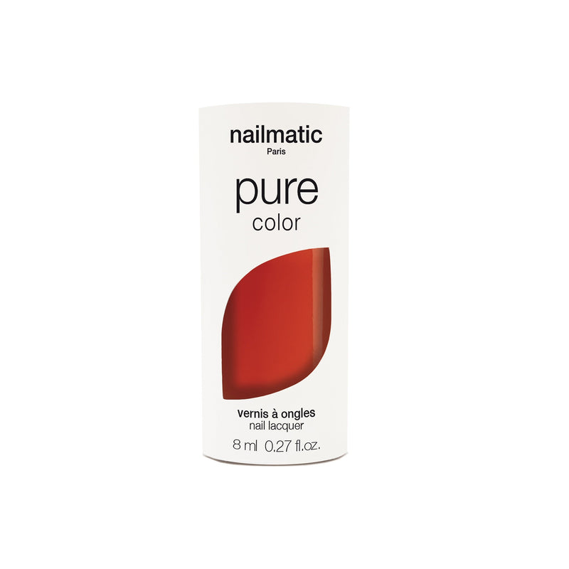 Nailmatic - PURE Color Plant Based Nail Polish - Georgia - Red Coquelicot / Poppy Red