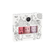 Nailmatic - Set of 3 Water Based Nail - polishes - Party: Cookie + Bella + Polly