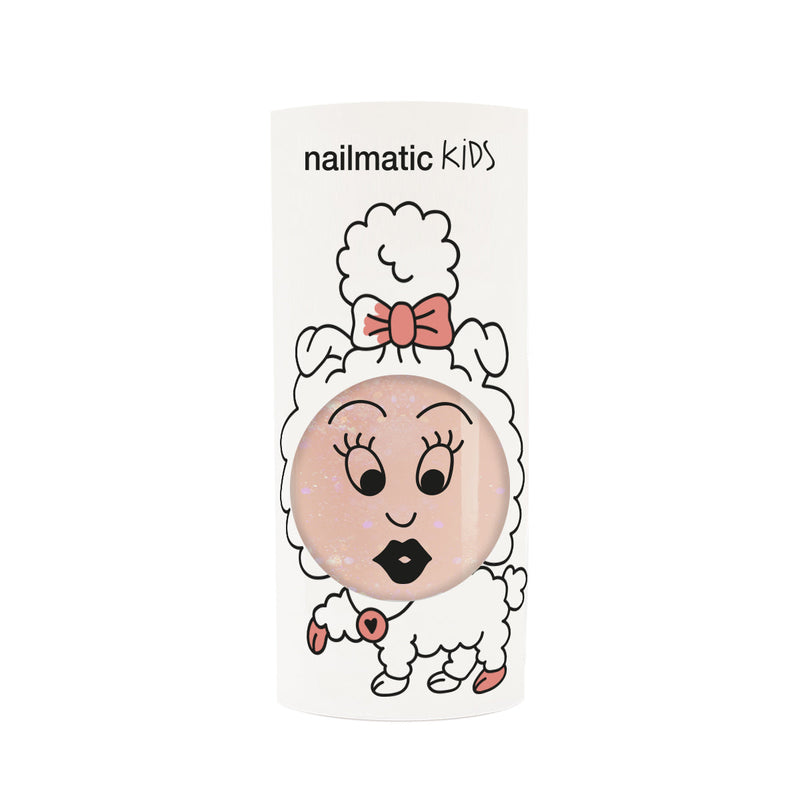 Nailmatic - Water Based Nail - polish - Peachy - Peach Glitter