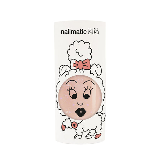Nailmatic - Water Based Nail - polish - Peachy - Peach Glitter