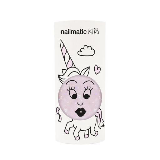 Nailmatic - Water Based Nail - polish - Polly - Clear Pink Glitter