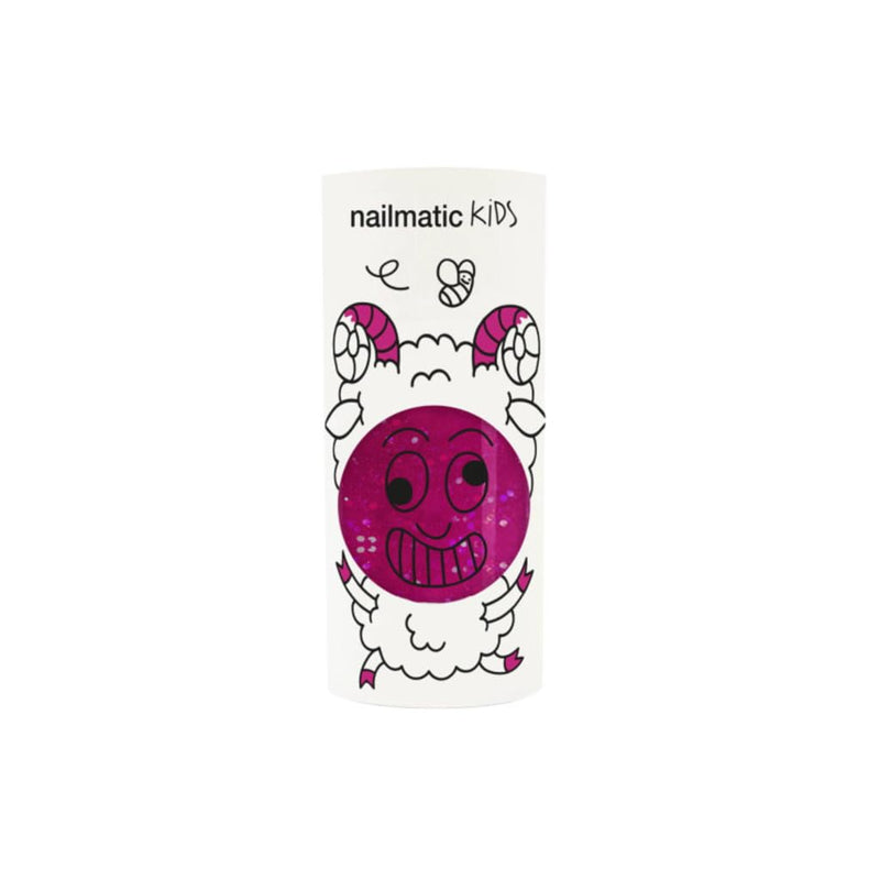 Nailmatic - Water Based Nail - polish - Sheepy - Clear Raspberry Glitter