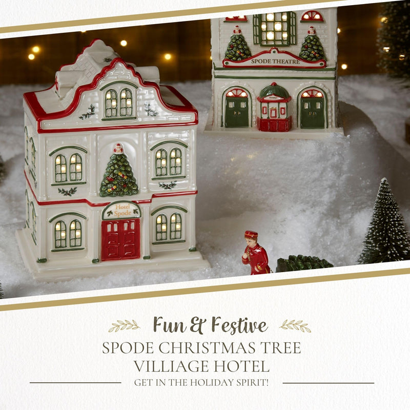 Spode - Christmas Tree - Figural LED Village Hotel