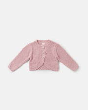 7AM - Bolero Cardigan - Fuzzy | Ash Rose - 1-2T