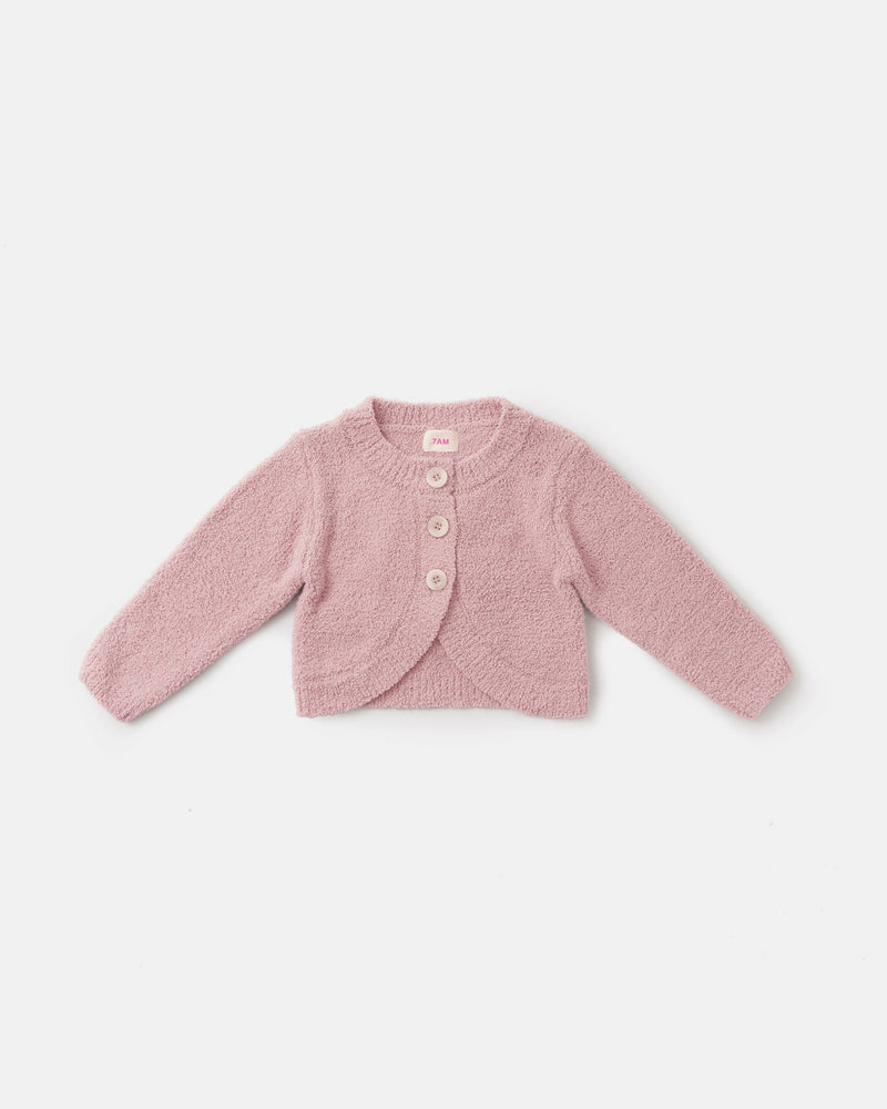 7AM - Bolero Cardigan - Fuzzy | Ash Rose - 1-2T