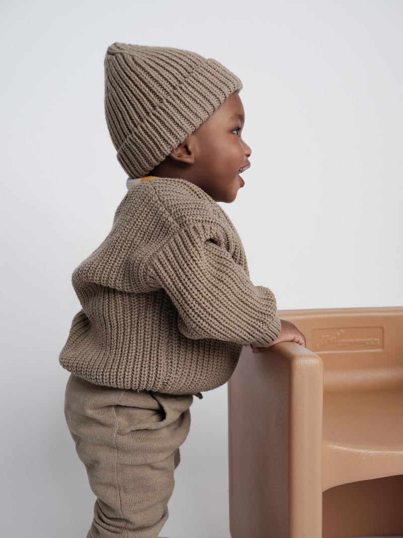 7AM - Beanie Chunky | Olive - 0-6M