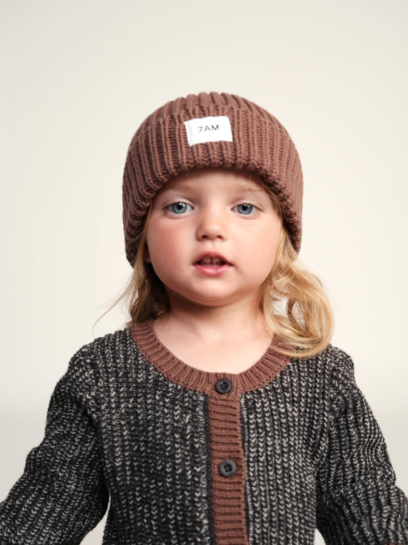 7AM - Beanie Chunky | Brown - 6-18M