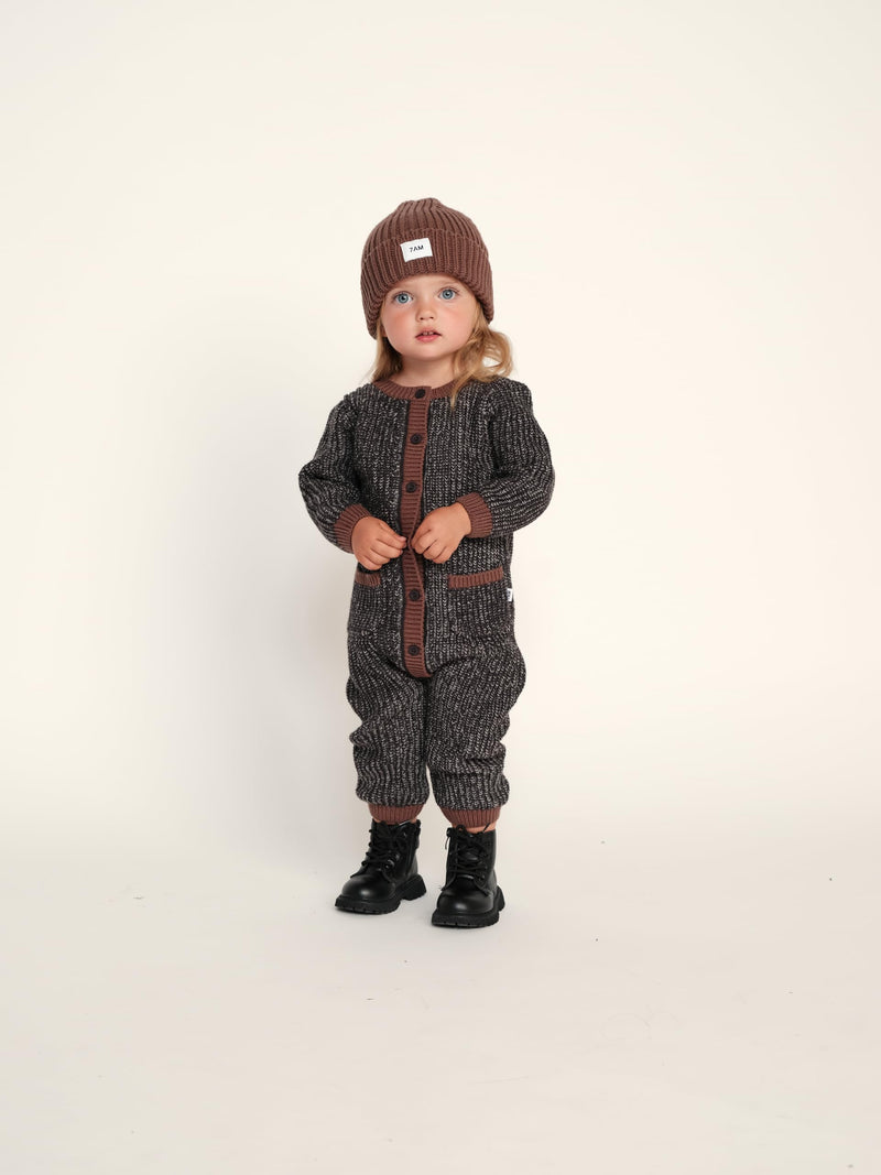 7AM - Beanie Chunky | Brown - 6-18M