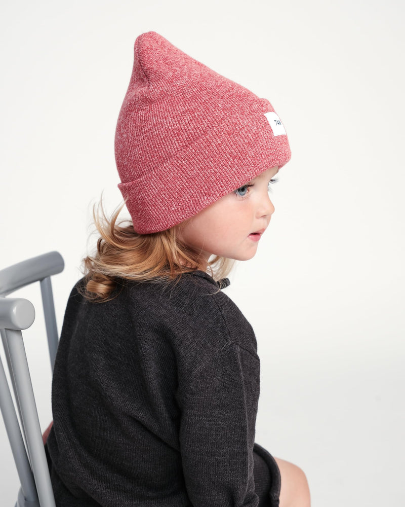 7AM - Beanie Heather | Red - 0-6M