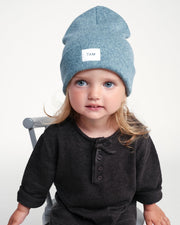 7AM - Beanie Heather | Aqua - 6-18M