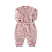 7AM - Boxy Long Sleeve Jumpsuit - Fuzzy | Ash Rose - 1-2T