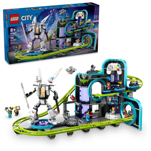 LEGO - 60421 - CITY - Robot World Roller - Coaster Park - 986pcs