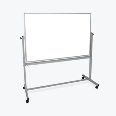 Luxor - Mobile Double Sided Magnetic Whiteboard 60 in Wide x 40 in High With Rolling Casters