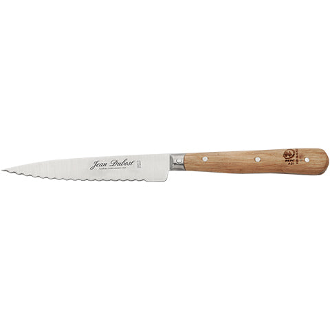 Jean Dubost - Oak Handle 1920 Serrated Utility Knife