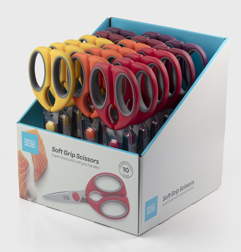 Taylor's Eye Witness - Kitchen Scissors CDU / 18 Assortment. Colours