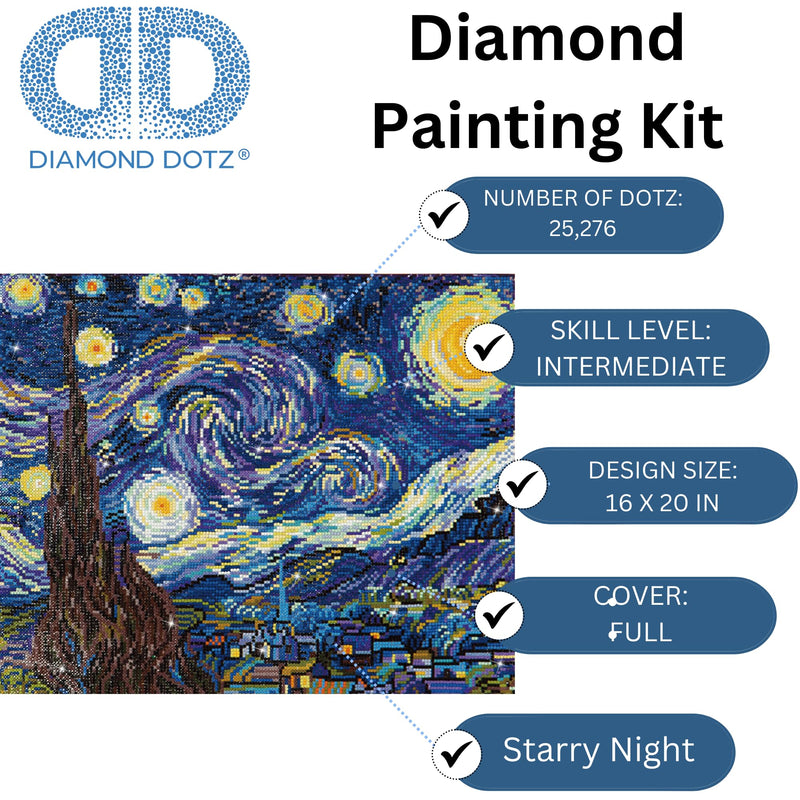 DIAMOND DOTZ - Starry Night (Van Gogh) 58.8x48.6