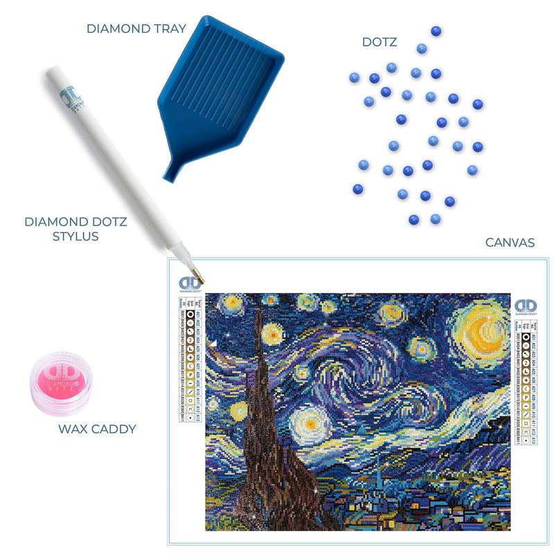 DIAMOND DOTZ - Starry Night (Van Gogh) 58.8x48.6