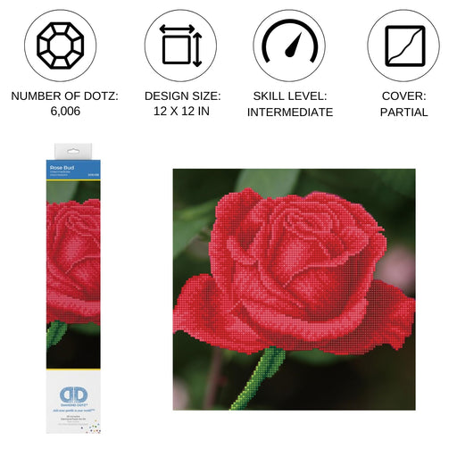 DIAMOND DOTZ - Rose Bud 38.5x38.5