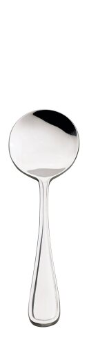 Browne - Celine Bouillon Spoon - 6.5" / 16.5 cm - 18 / 0 Stainless Steel - Mirror Finish