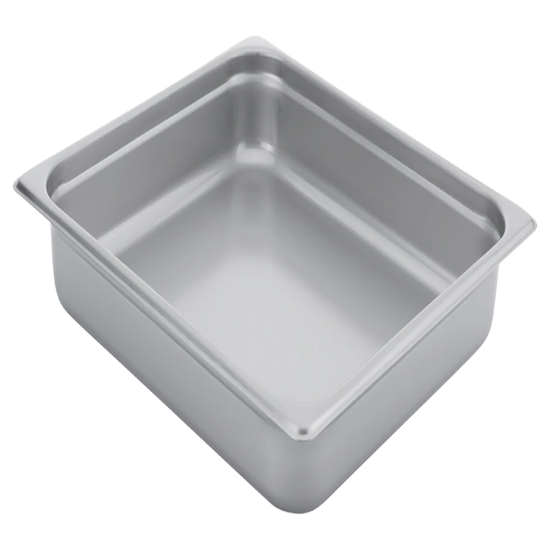 Browne - Steam Pan - Anti - Jam - 2 / 3 Size - MW - Deep - 6" / 15.2 cm - 15.7QT / 14.8 L - 24 Gauge - Stainless Steel - NSF