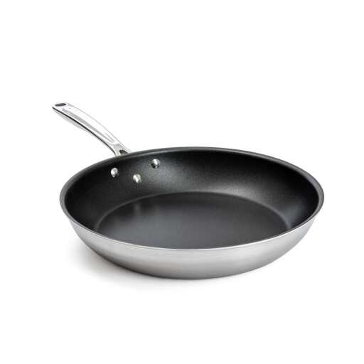 Thermalloy - Fry Pan - Tri-Ply - 11" - Progrip Handle - 18 / 0 - Stainless Steel - NS