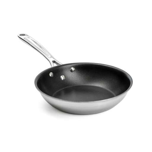 Thermalloy - Fry Pan - Tri-Ply - 8" - Progrip Handle - 18 / 0 - Stainless Steel - NS