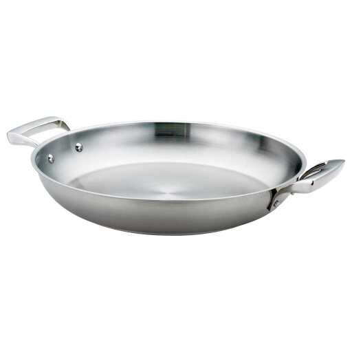 Thermalloy - Paella Pan - 8.6QT / 8 L - 16x2" / 40.6x5 cm - Stainless Steel
