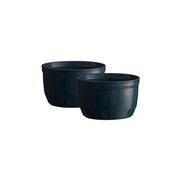 EMILE HENRY - Bleu Nuit Ramekin - x 2PC Set 10.5x6 cm / 4x2.4" 0.25 L / 8.5 oz