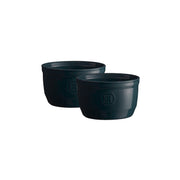 EMILE HENRY - Bleu Nuit Ramekin - x 2PC Set 10.5x6 cm / 4x2.4" 0.25 L / 8.5 oz