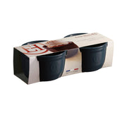 EMILE HENRY - Bleu Nuit Ramekin - x 2PC Set 10.5x6 cm / 4x2.4" 0.25 L / 8.5 oz
