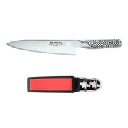 Global - Knife & Sharpener Set 2PC (G2 - 220 Red Sharpener)