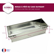Gobel - Folding Loaf Pan 27x10x7.5cm/11x4x3" Tin