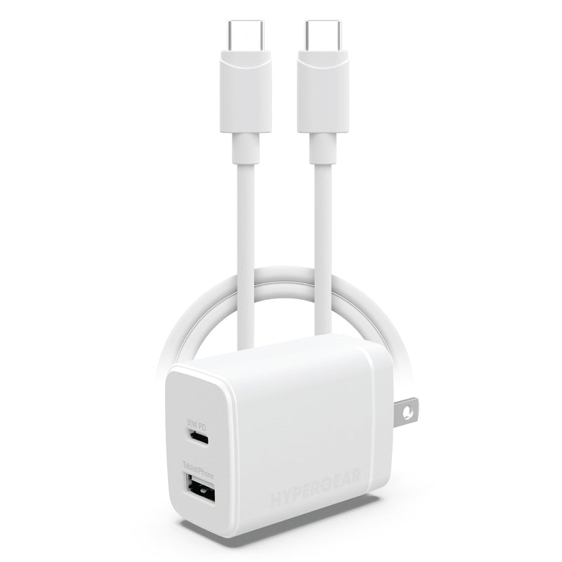 HyperGear - Wall Charger 30W 2 Port - White - Limolin 