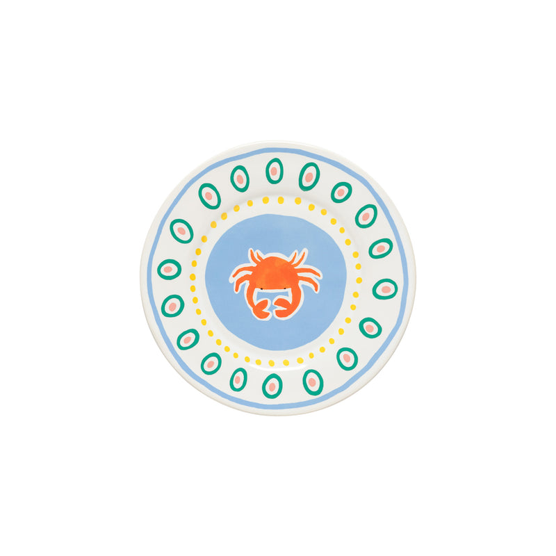 Costa Nova - Summer Bliss Salad / Dessert Plate Crab