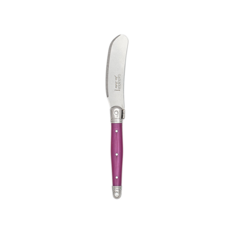 Jean Dubost - Laguiole Mini Spreader Pink Handle
