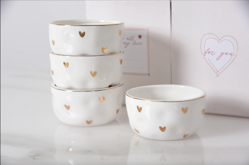 Pampa Bay - Heart to Heart Snack Bowl X4